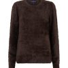 Red Button Trui Fuzzy Puff