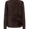 Red Button Trui Fuzzy Puff