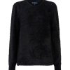 Red Button Trui Fuzzy Puff