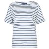 Red button Top Terry stripe