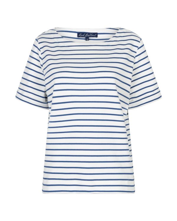 Red button Top Terry stripe