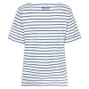 Red button Top Terry stripe