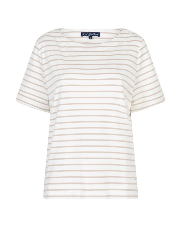 Red button Top Terry stripe