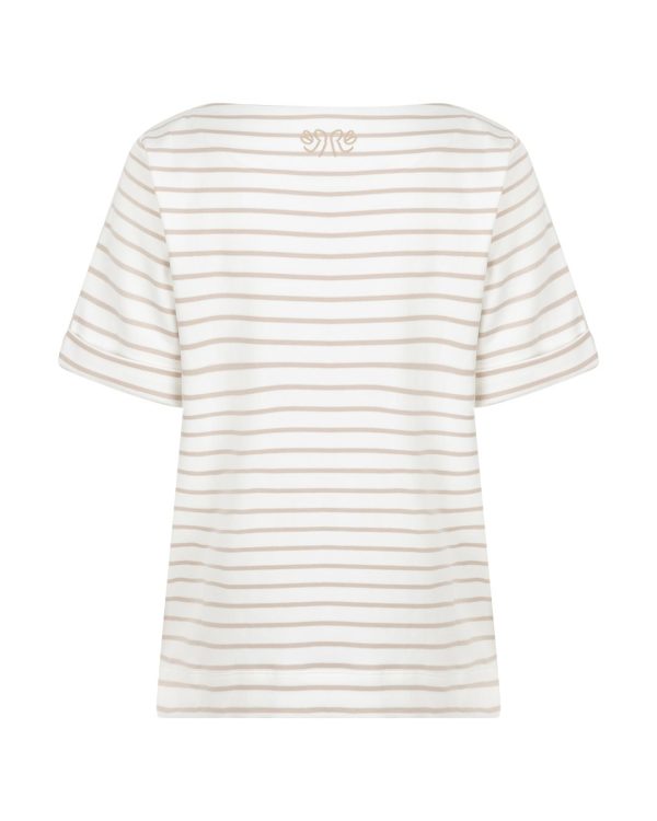 Red button Top Terry stripe