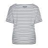 Red button Top Terry stripe
