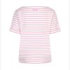 Red button Top Terry stripe